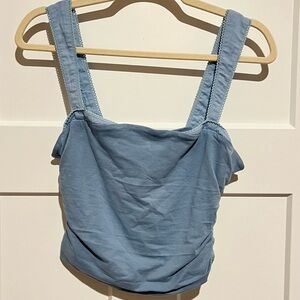 Free People Light Blue Crop Top Size S